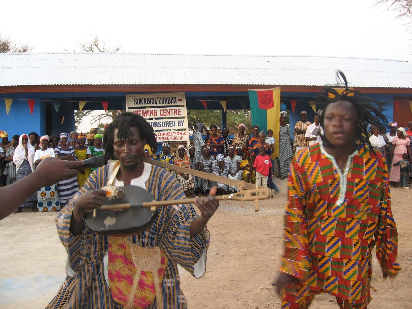 King Ayisoba providing music for the ceremony
