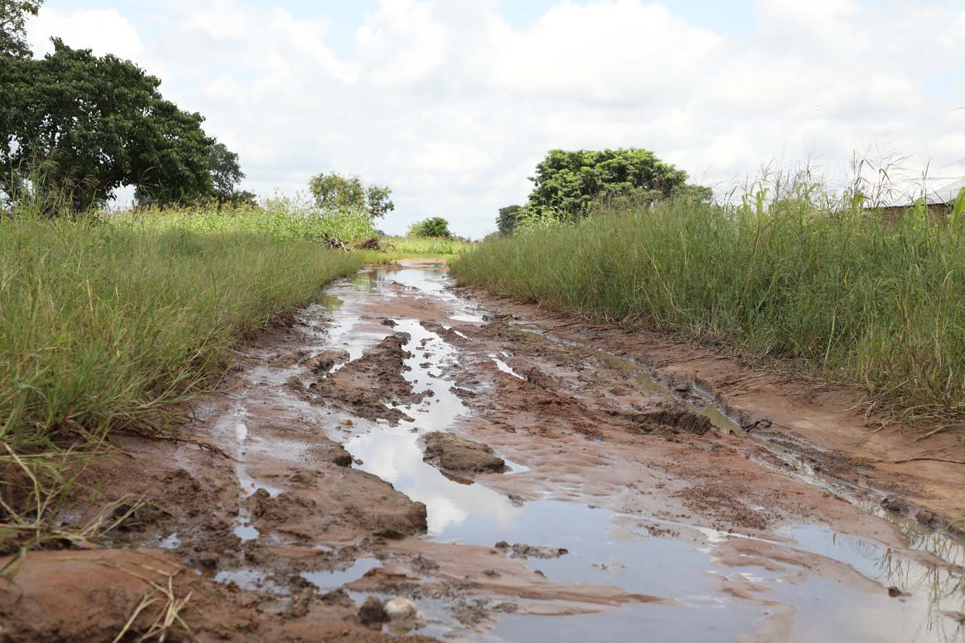 Roads between villages get washed out