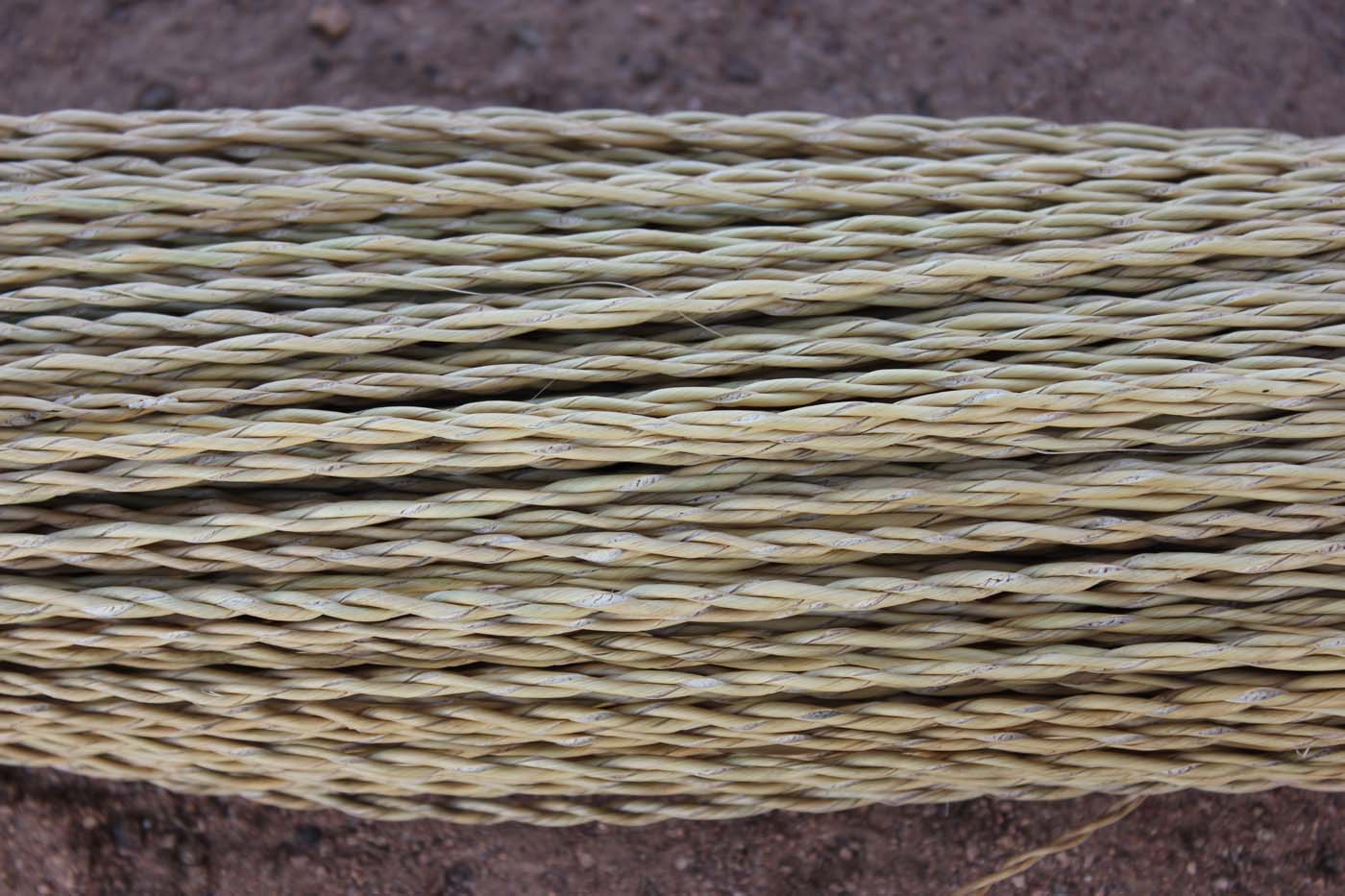 Straw that is prepped and ready to dye