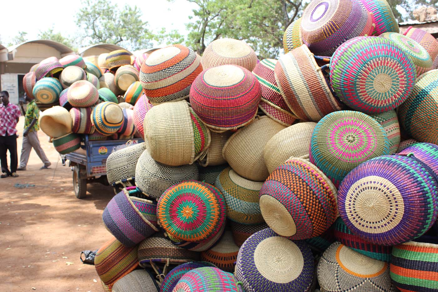 Baskets piled up high post-market