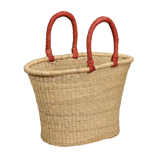 G-144N V-shape natural oval basket