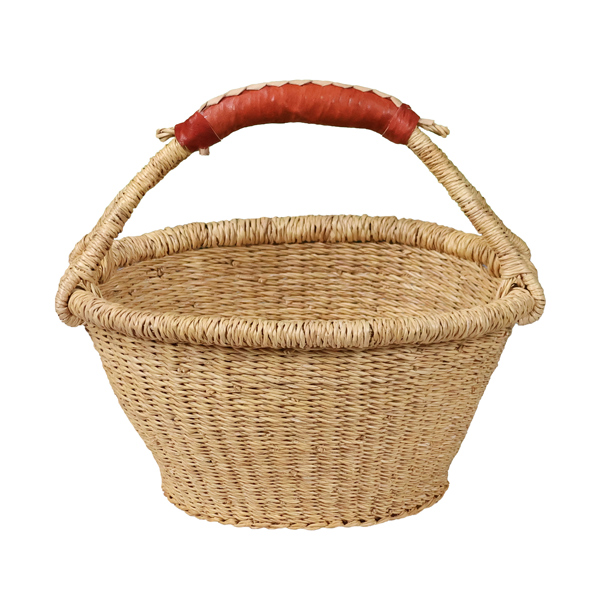 G-156N: NATURAL Fruit Basket (with handle)