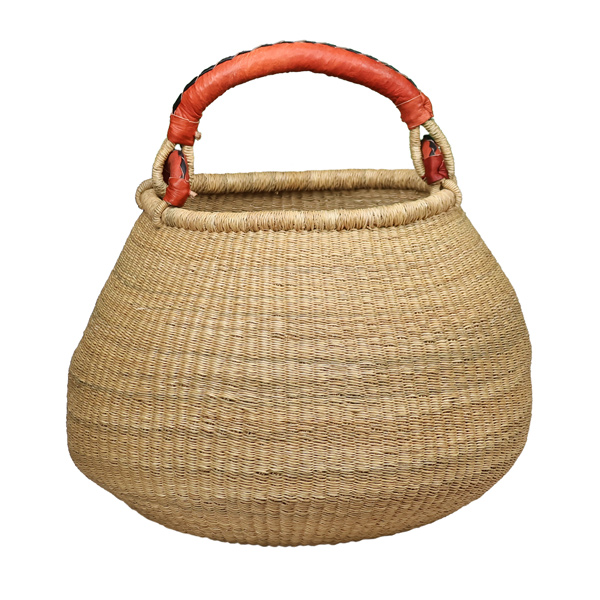 G-161N: NATURAL Pot-Shaped Basket