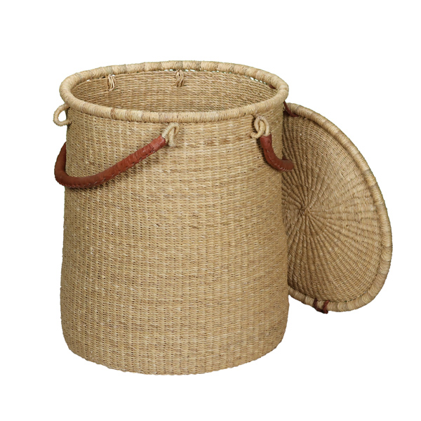G-163N: NATURAL Laundry Basket (with lid) = 1 per Case